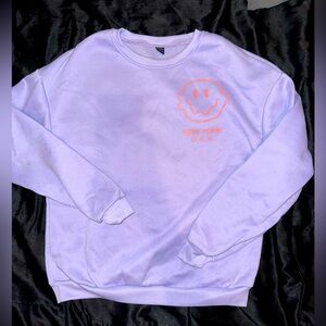 Lilac/Lavender Smiley Sweatshirt